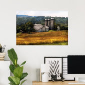 Poster Grange - Accueil dans la prairie (Bureau à domicile)