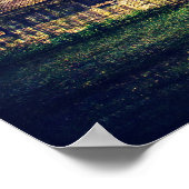 Poster Grange avec texture bois (Coin)