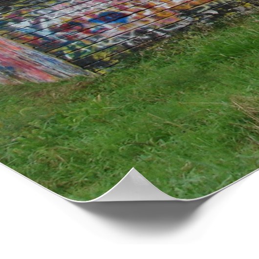 Poster Grange de graffiti (Coin)
