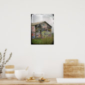 Poster Grange de graffiti (Cuisine)