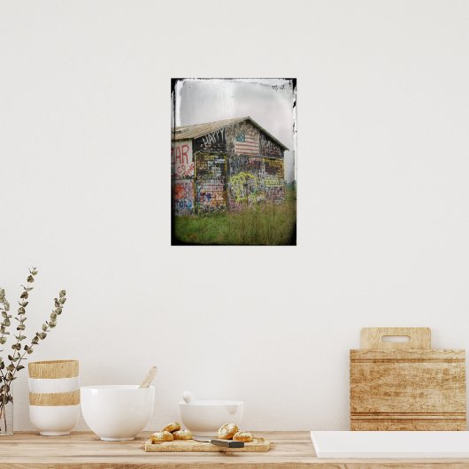 Poster Grange de graffiti (Cuisine)