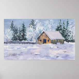 Poster GRANGE d'HIVER par SHARON SHARPE