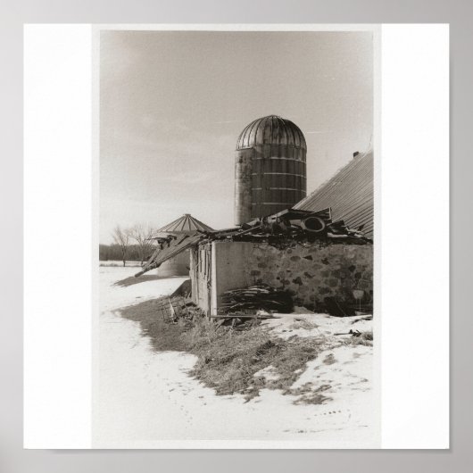 Poster Grange effondrée (Devant)