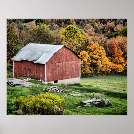 Poster Grange en automne - PA (Devant)