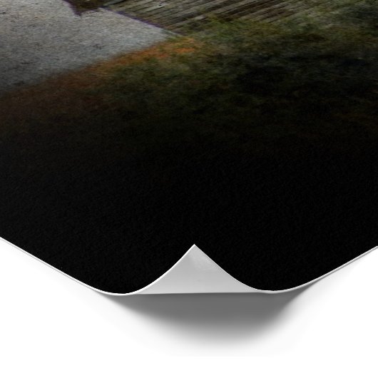 Poster Grange et oiseaux (Coin)