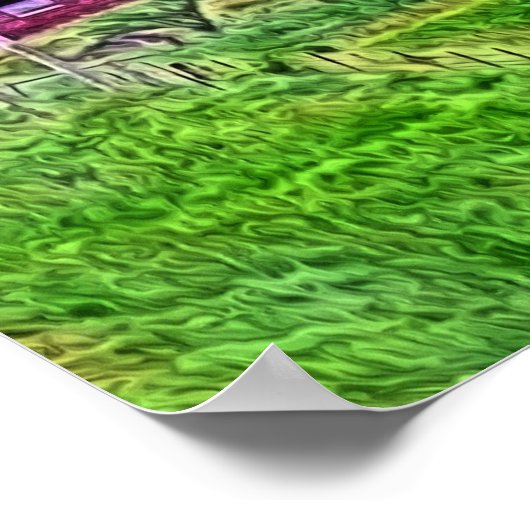 Poster Grange peinture numérique (Coin)