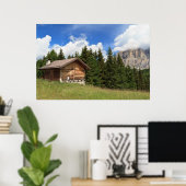 Poster grange sur les pâturages alpins (Bureau à domicile)
