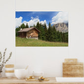 Poster grange sur les pâturages alpins (Cuisine)
