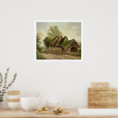 Poster Granges à Flatford (huile sur toile) (Cuisine)