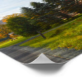 Poster Granges rouges du Vermont en automne (Coin)