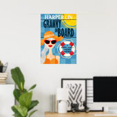POSTER Granny à bord par Harper Lin Book (Bureau à domicile)