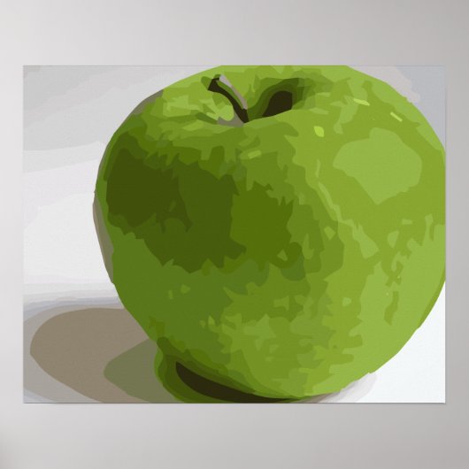 Poster Granny Smith Green Apple Photo (Devant)
