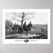 Poster Grant Et Lee À Appomattox — Guerre Civile (Devant)