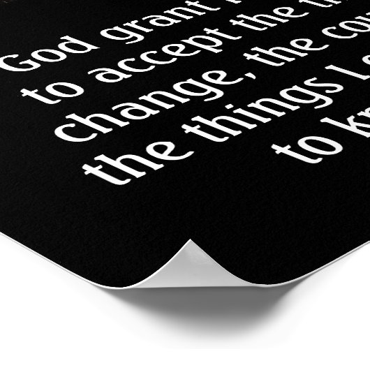 Poster Grant Me Serenity - Serenity Prayer Art Print (Coin)