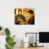 Poster Grant Wood - Appraisement, peinture fine art (Bureau à domicile)