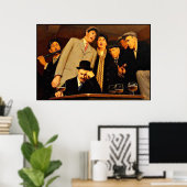 Poster Grant Wood - Ballade Sentimentale (Bureau à domicile)