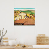 Poster Grant Wood's Fall Plowing (Cuisine)