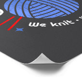 Poster Grantifa We Knit We Vote We Resist  (Coin)