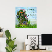 Poster Grapevines, chèvres et colibris (Bureau à domicile)