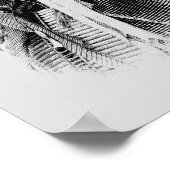 Poster Graphique 2 de l'ours à corne blanche en chef (Coin)