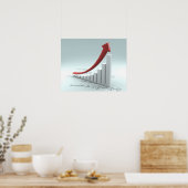 Poster Graphique à barres et flèche avec formule (Cuisine)