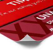 Poster Graphique à clips en classe (Coin)