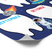 Poster Graphique à dents en classe dans l'espace extra-at (Coin)