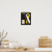 Poster Graphique à ruban jaune (Cuisine)