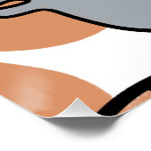 POSTER GRAPHIQUE ABSTRAITE DU VISAGE (Coin)