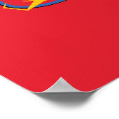 Poster Graphique atomique Flash de dessin (Coin)