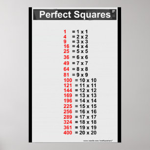 Poster Graphique Carré parfait blanc simple