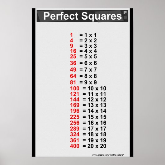 Poster Graphique Carré parfait blanc simple (Devant)