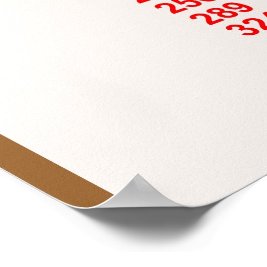 Poster Graphique Carré parfait simple (Coin)