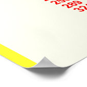 Poster Graphique Carré parfait simple (Coin)