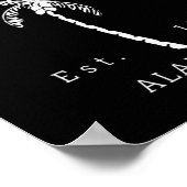 Poster Graphique Cool rétro Gulf Shores Al Beach Palm Tre (Coin)