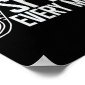 Poster Graphique cool sourire de coureur de course drôle (Coin)