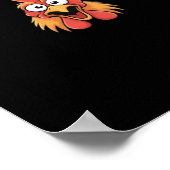 Poster Graphique Créatif de Poulet Drôle F-Caw-F (Coin)