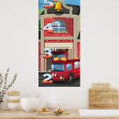 Poster Graphique Croissance des postes d'incendie (Cuisine)