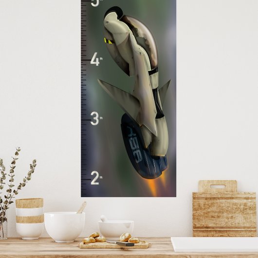 Poster Graphique Croissance SpaceShip (Cuisine)