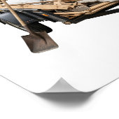 Poster Graphique d'action de chargement de débris (Coin)