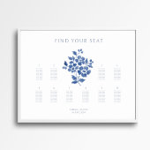 Poster Graphique d'affichage Mariage élégant à dix tables