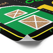 POSTER GRAPHIQUE D'ANNIVERSAIRE DU TRACTEUR (Coin)