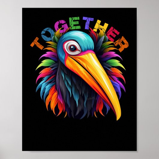 Poster Graphique d'art ornithologique (Devant)