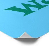 Poster Graphique de caractères de haut de pouce (Coin)