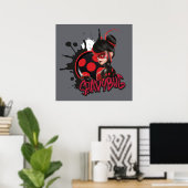 Poster Graphique de caractères de Shadybug à revers Mirac (Bureau à domicile)