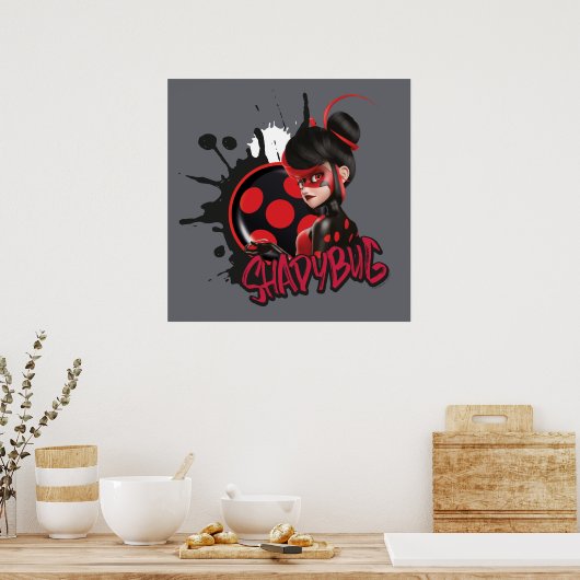 Poster Graphique de caractères de Shadybug à revers Mirac (Cuisine)