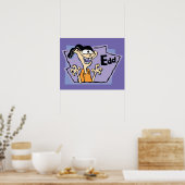 Poster Graphique de caractères d'édition (Cuisine)