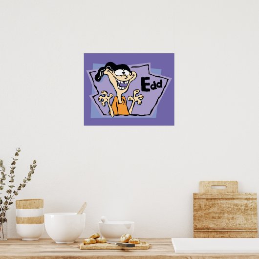 Poster Graphique de caractères d'édition (Cuisine)