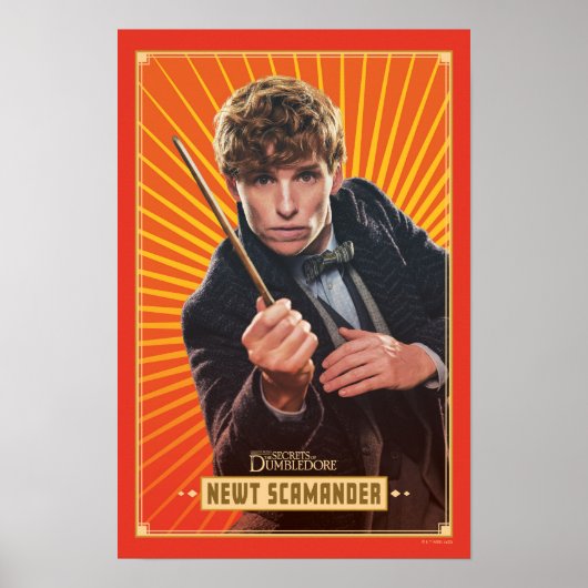 Poster Graphique de caractères Newt Scamander (Devant)