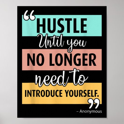 Poster Graphique de citation d'occasion motivationnelle (Devant)